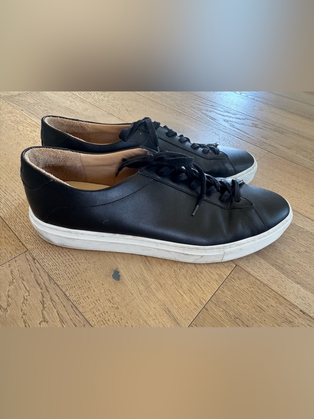 Koio Mens Capri Leather Sneaker Black Size 12 $265